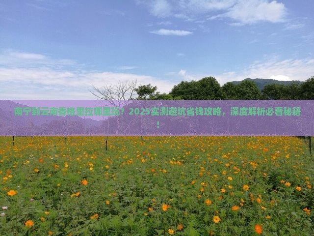 南宁到云南香格里拉哪里玩