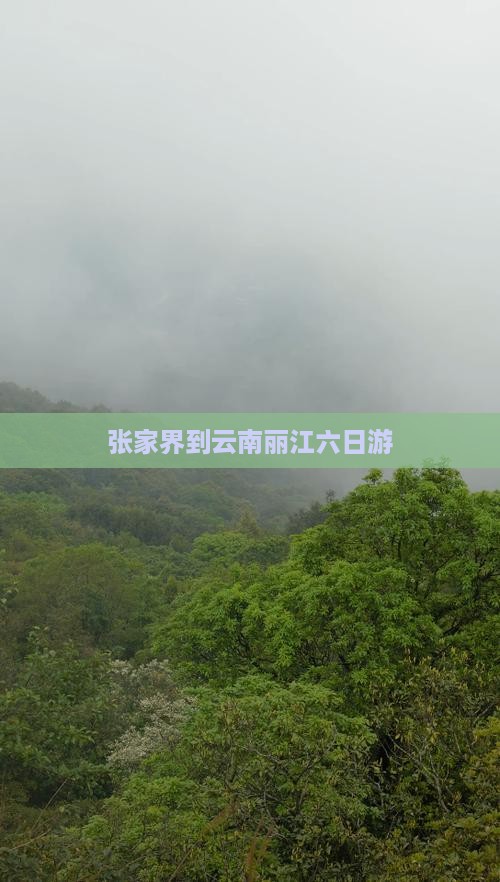 张家界到云南丽江六日游