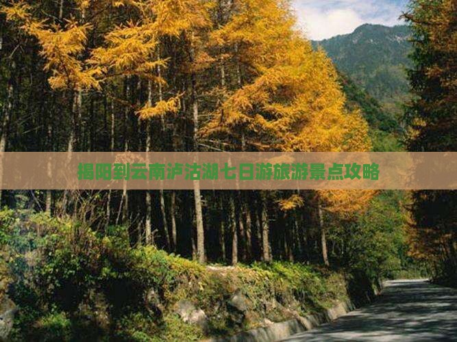 揭阳到云南泸沽湖七日游