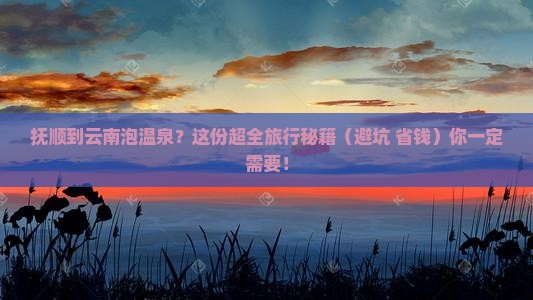 抚顺到云南温泉大型旅游团