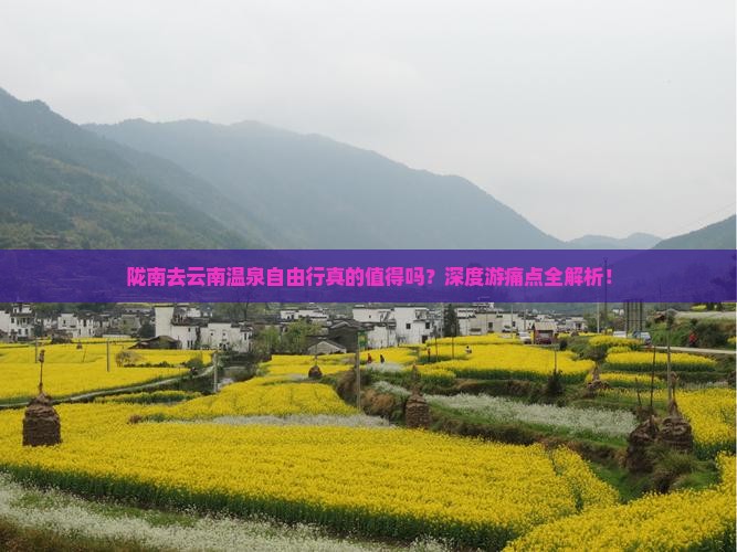 陇南去云南温泉自由行