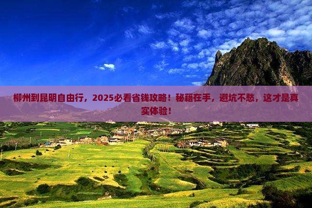 柳州到云南昆明自由团