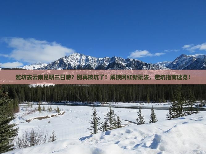 潍坊去云南昆明三日游