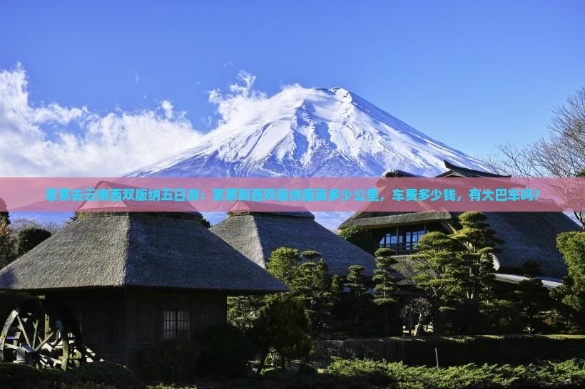 思茅去云南西双版纳五日游