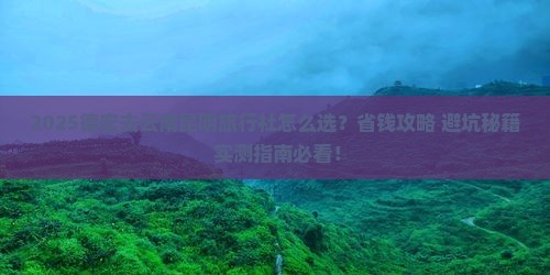 德宏去云南昆明旅行社