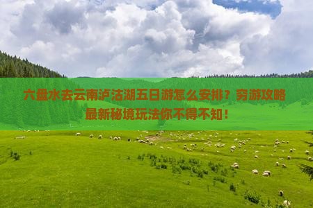 六盘水去云南泸沽湖五日游