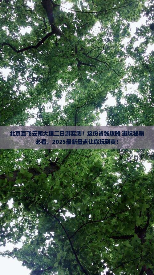北京去云南大理二日游