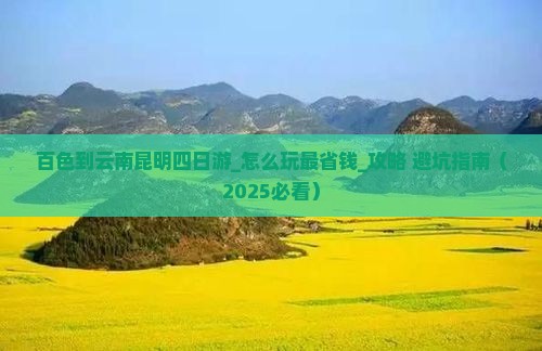 百色到云南昆明四日游