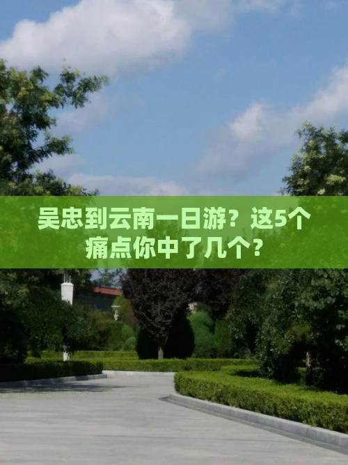 吴忠到云南一日