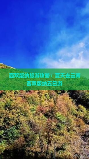 夏天去云南西双版纳五日游