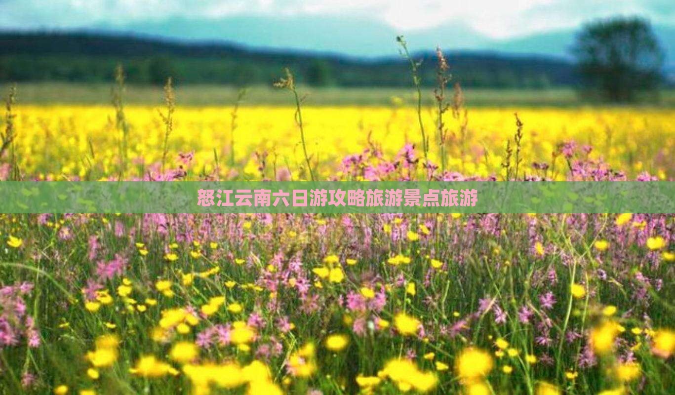 怒江去云南六日游