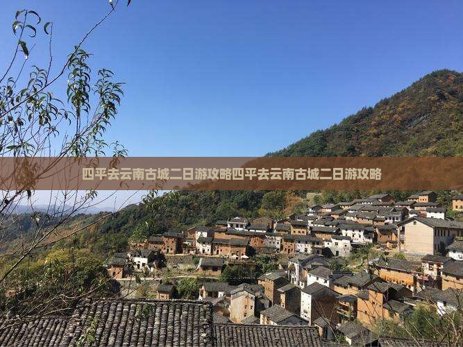 四平去云南古城二日游