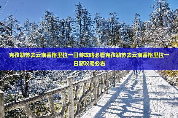 克孜勒苏去云南香格里拉一日