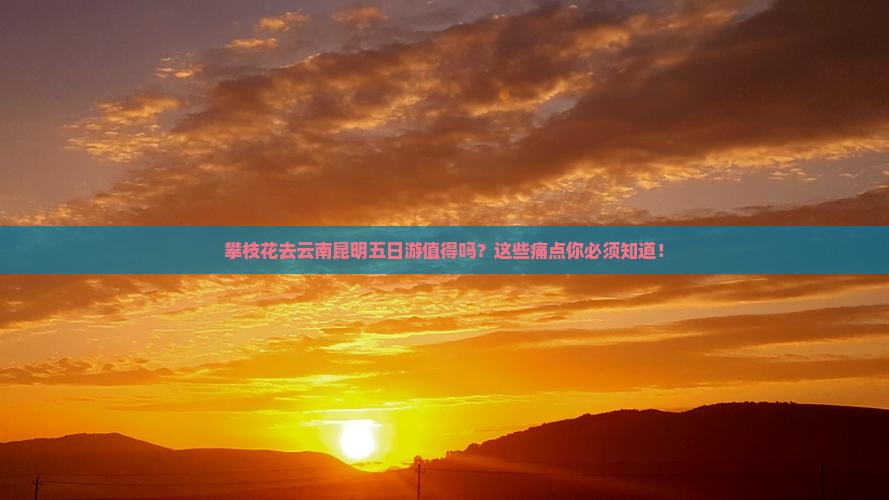 攀枝花去云南昆明五日游