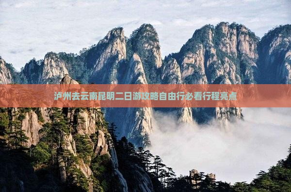 泸州去云南昆明二日游