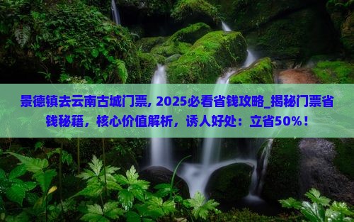 景德镇去云南古城门票