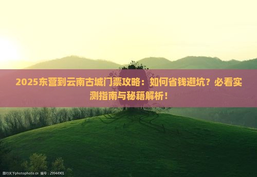 东营到云南古城门票