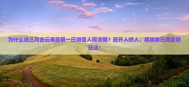 三月到云南昆明一日