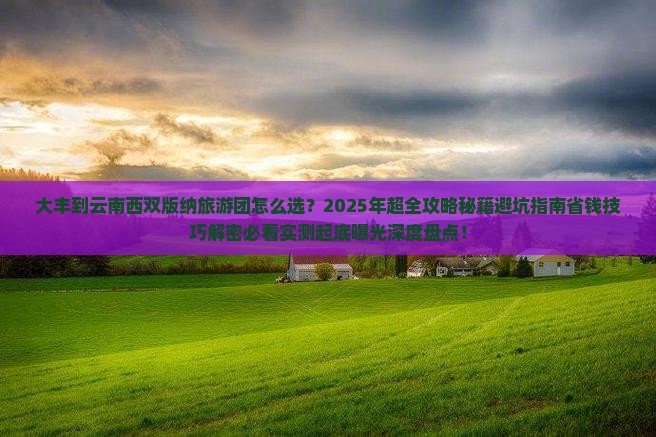 大丰到云南西双版纳大型旅游团