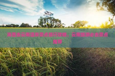 海西去云南温泉景点
