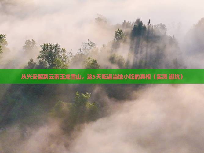 兴安盟去云南玉龙雪山旅游小吃
