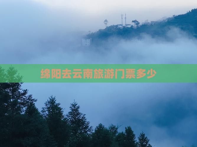 绵阳去云南门票