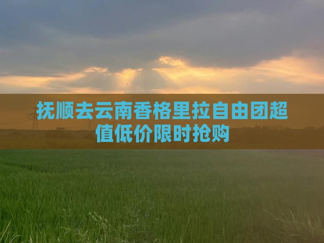 抚顺去云南香格里拉自由团