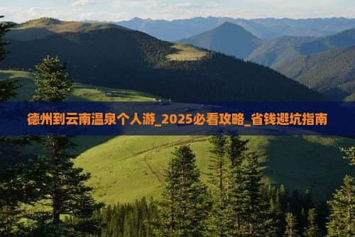 德州到云南温泉个人游