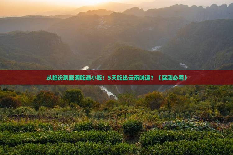 临汾去云南昆明旅游小吃
