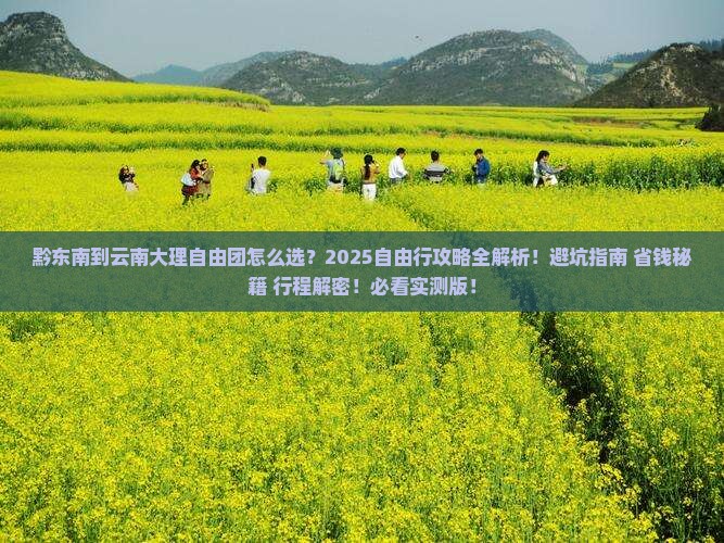 黔东南到云南大理自由团