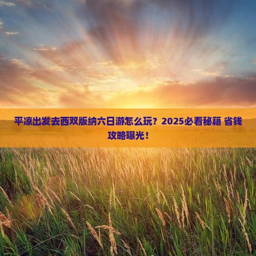 平凉到云南西双版纳六日游