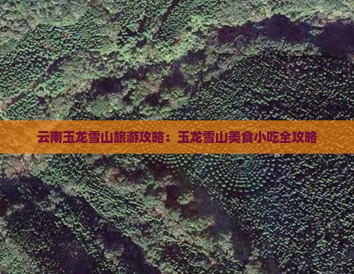 果洛到云南玉龙雪山旅游小吃
