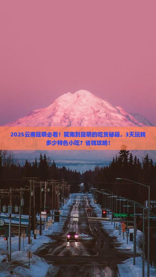 陇南到云南昆明旅游小吃