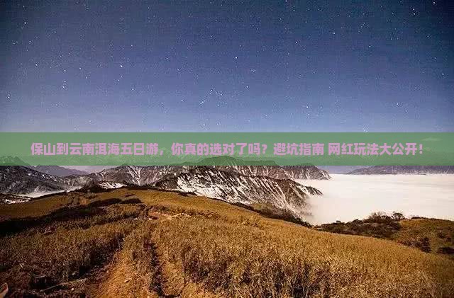 保山到云南洱海五日游
