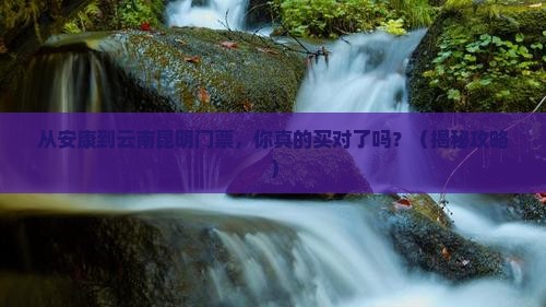 安康到云南昆明门票