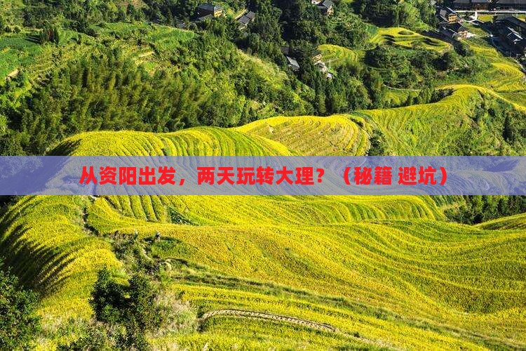 资阳到云南大理二日游 资阳到云南大理二日游