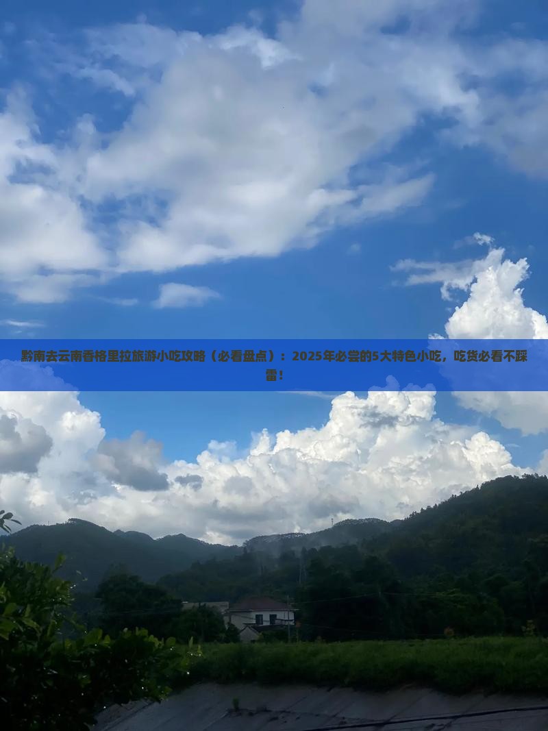 黔南去云南香格里拉旅游小吃