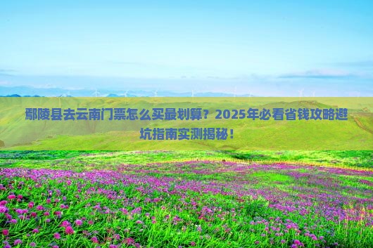 鄢陵县去云南门票
