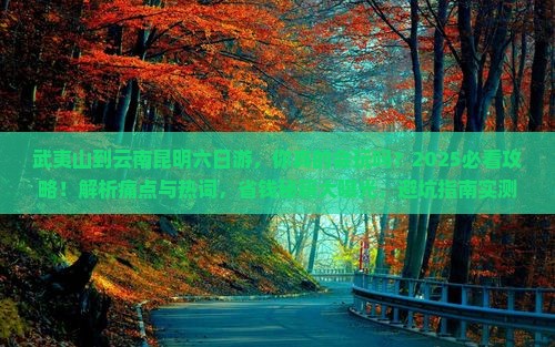 武夷山到云南昆明六日游