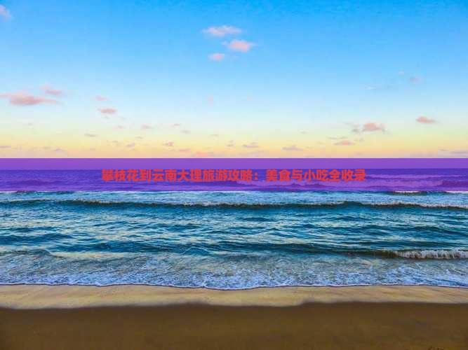 攀枝花到云南大理旅游小吃