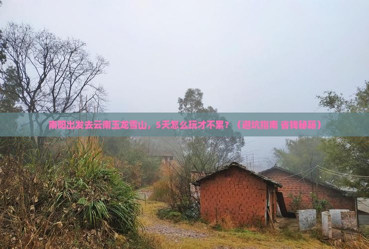 南阳到云南玉龙雪山五日游