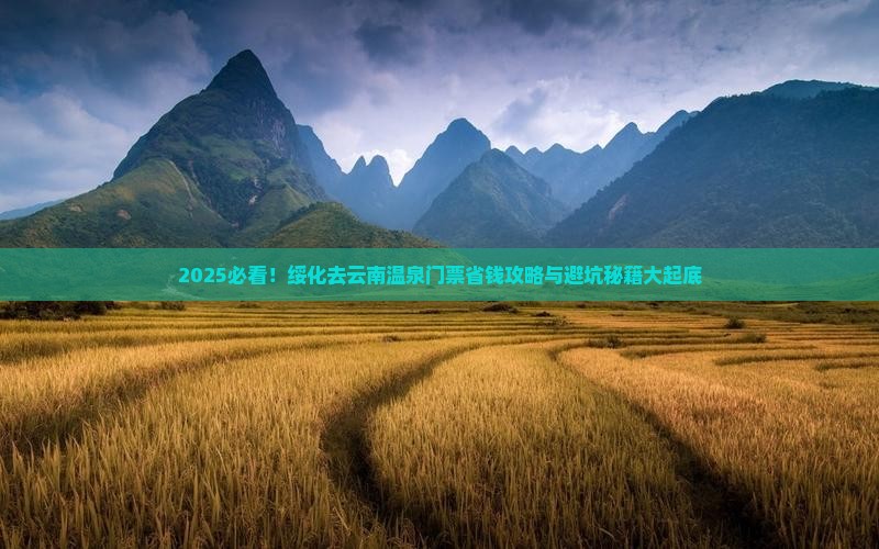 绥化去云南温泉门票