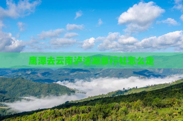 鹰潭去云南泸沽湖旅行社