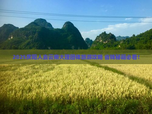 庆阳去云南大理团体旅游