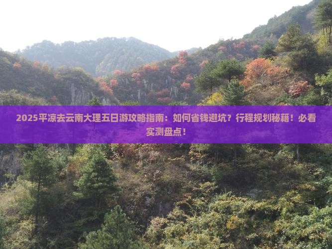 平凉去云南大理五日游