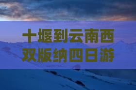 十堰到云南西双版纳四日游 十堰到云南西双版纳四日游