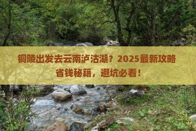 铜陵去云南泸沽湖景点