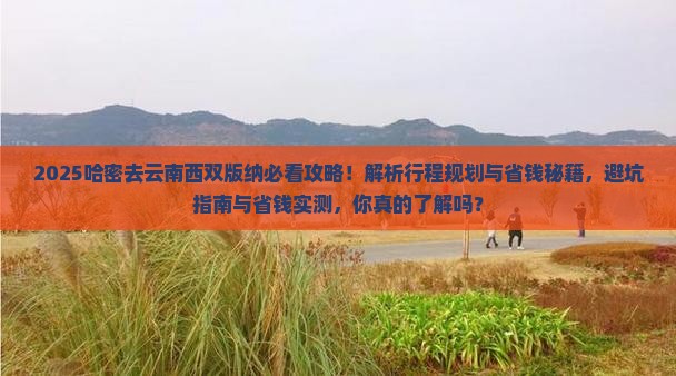 哈密去云南西双版纳攻略