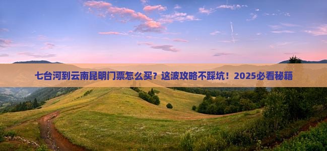 七台河到云南昆明门票