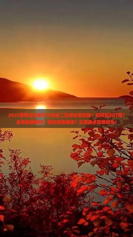 昆明去张家界大峡谷二日游